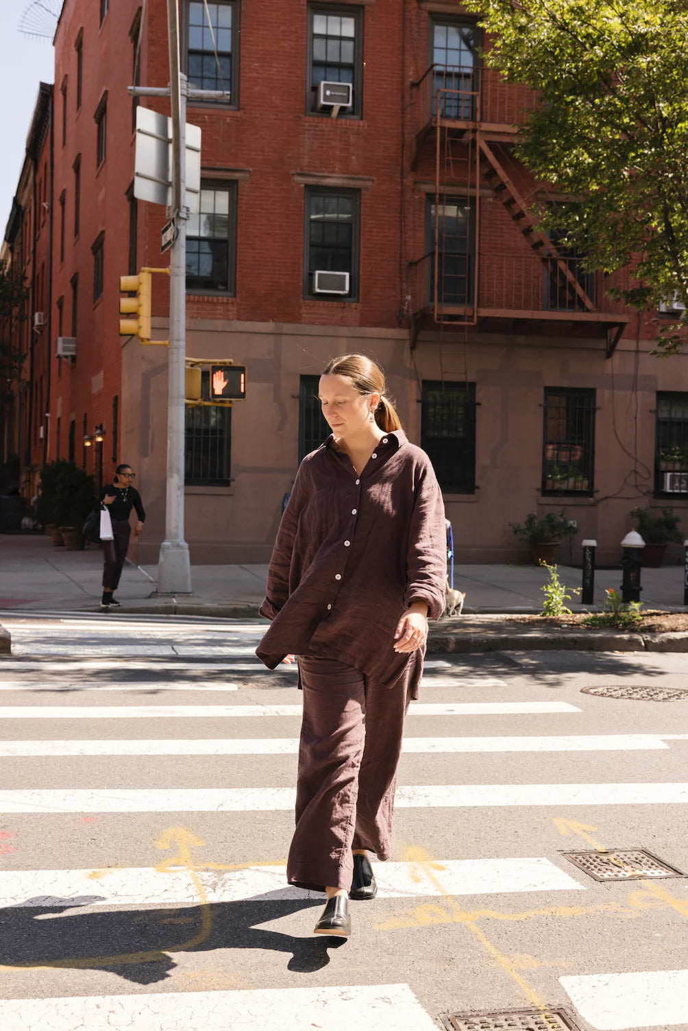 Eva Pant in Oxblood