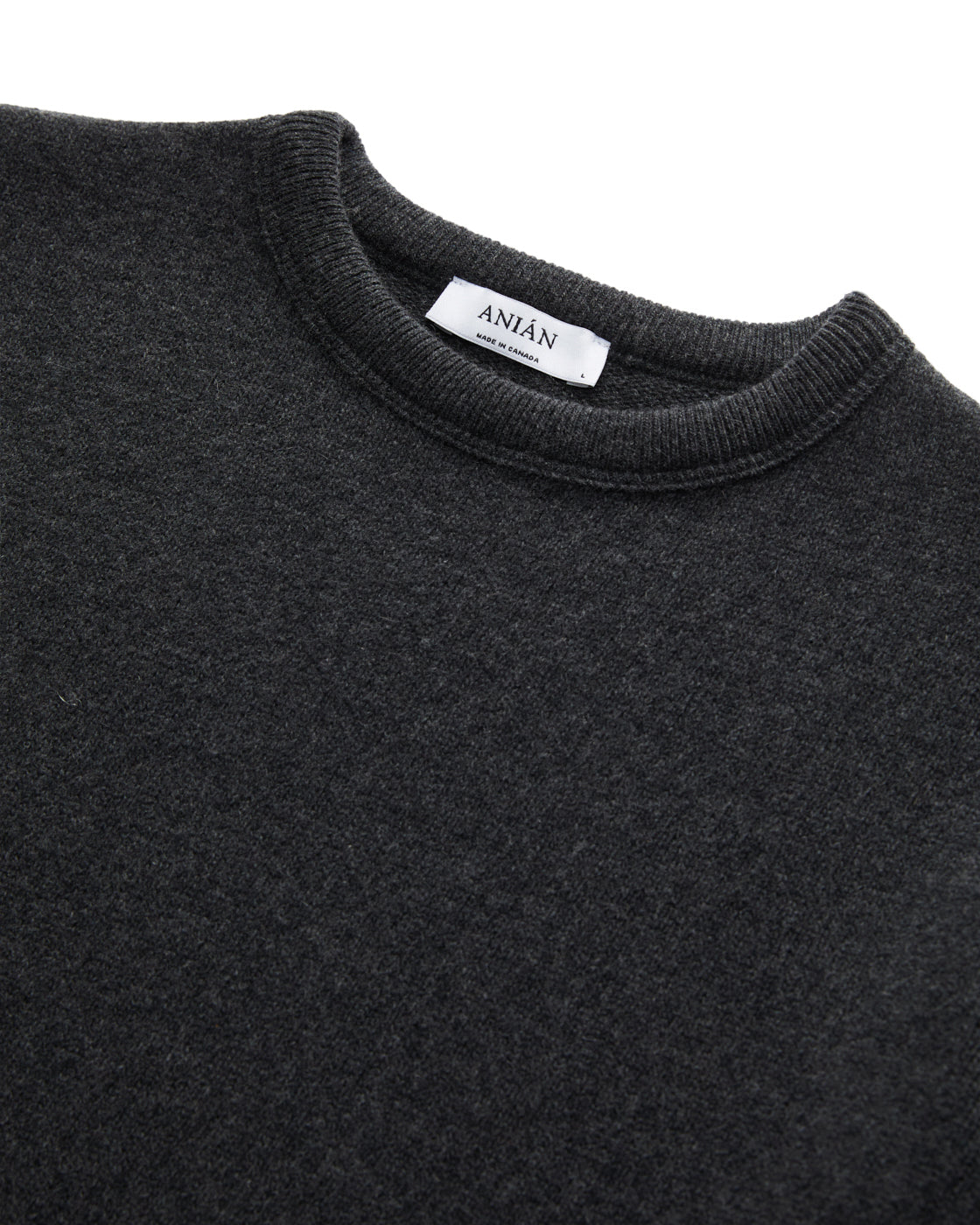 Cashmino Crewneck in Charcoal