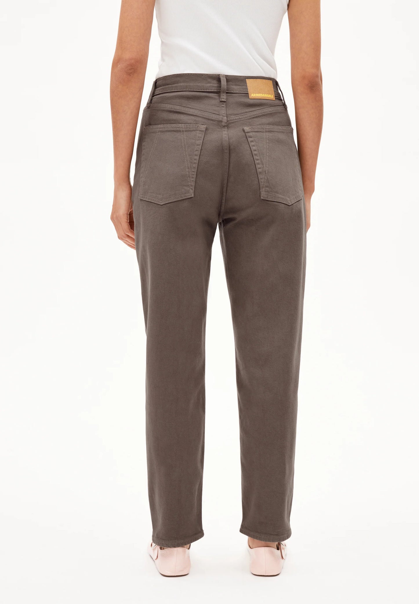 ARMEDANGELS Canada Women's Brown Denim Pants with a Stylish Back View and Comfortable Fit in Kelowna and Canada
