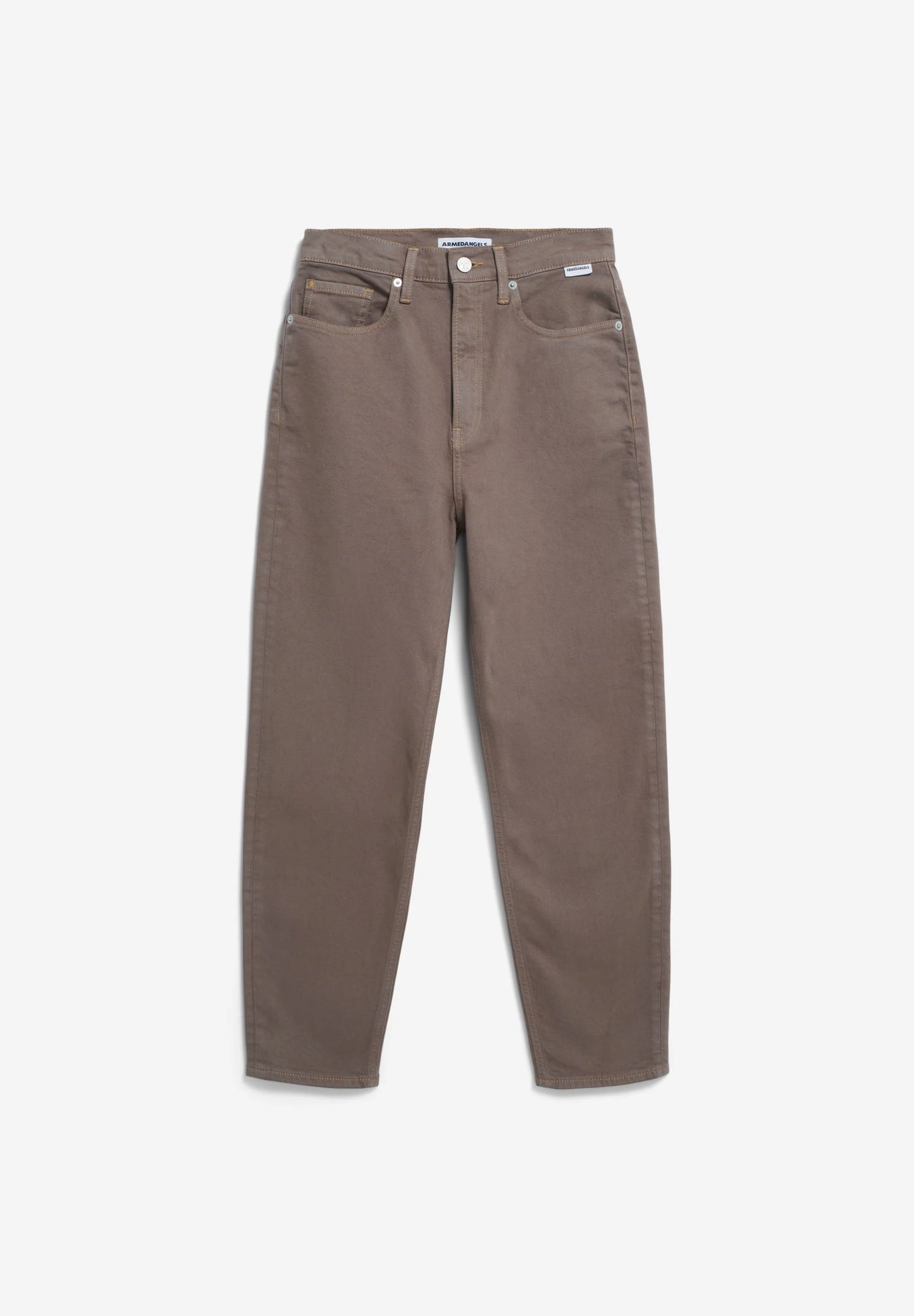 ARMEDANGELS Canada Brown Denim Trousers with a Relaxed Fit and Classic Five-Pocket Design in Kelowna and Canada