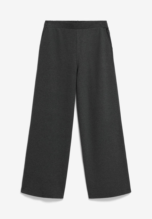 ARMEDANGELS Canada Wide-Leg Pant in Dark Gray with Comfortable Elastic Waistband in Kelowna
