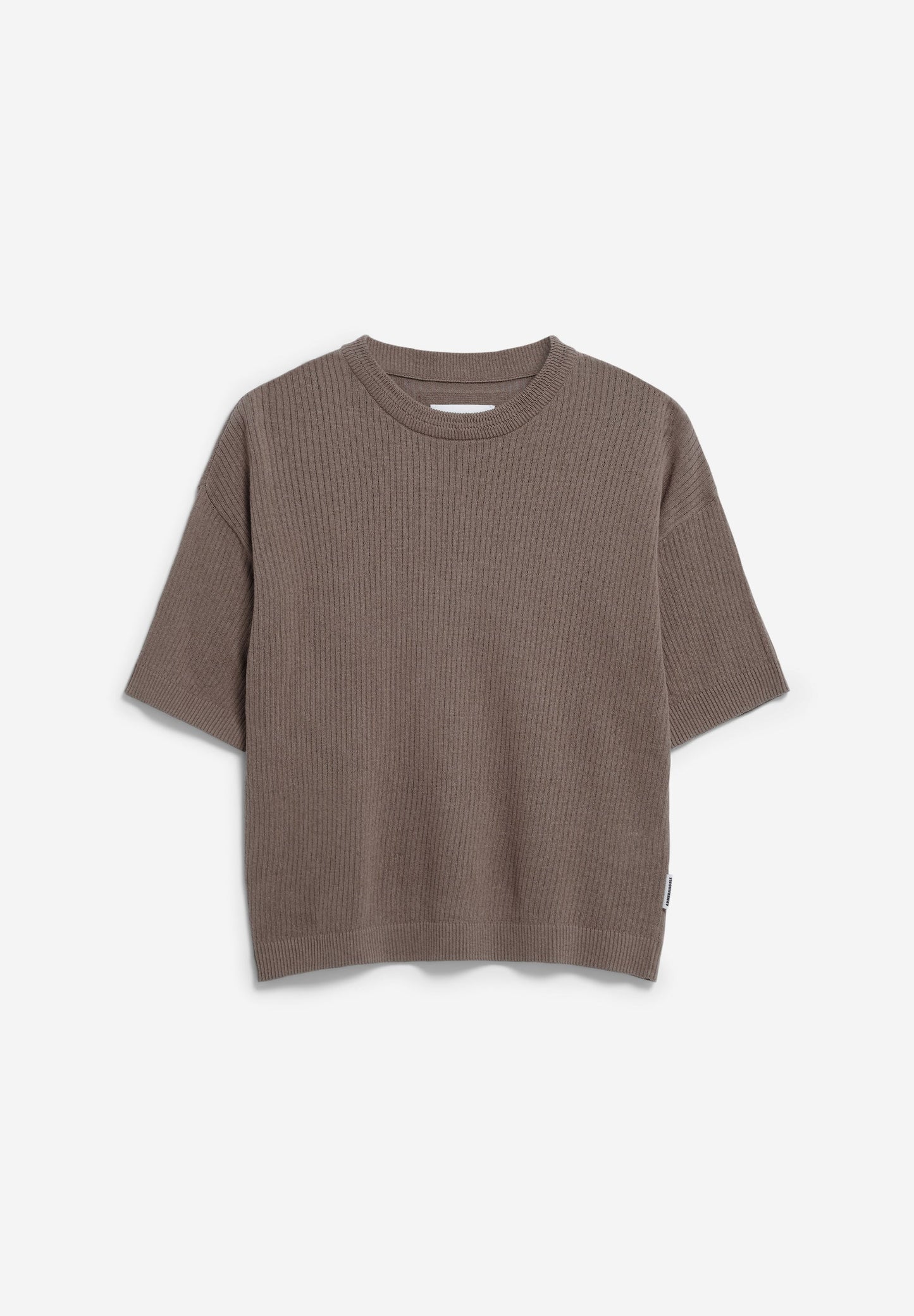 ARMEDANGELS Canada Brown Knit Top with Short Sleeves for Comfortable Everyday Wear in Kelowna and Canada