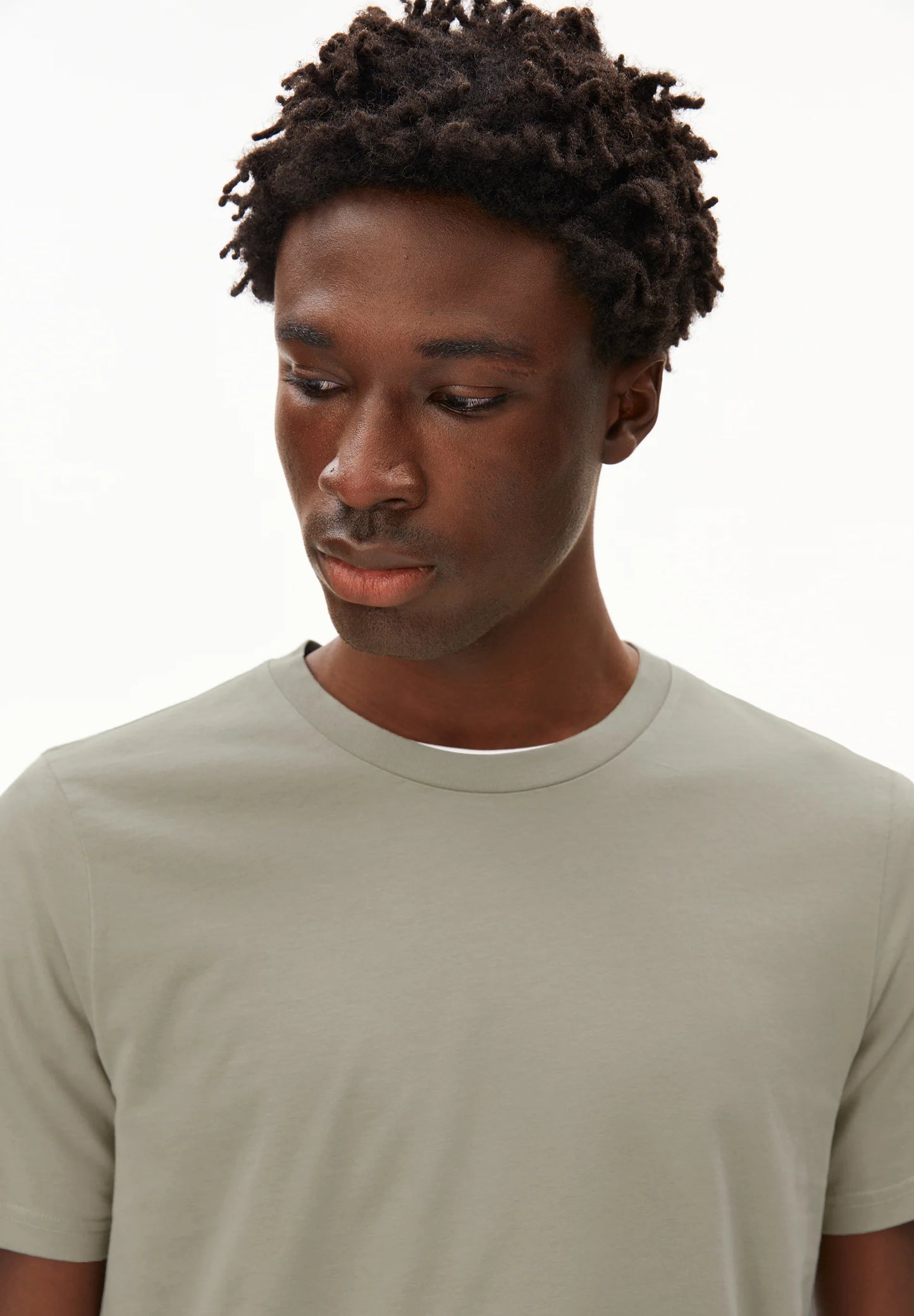 ARMEDANGELS Canada Men's Unisex Organic Cotton T-Shirt in Soft Green for Comfortable Everyday Wear in Kelowna and Canada
