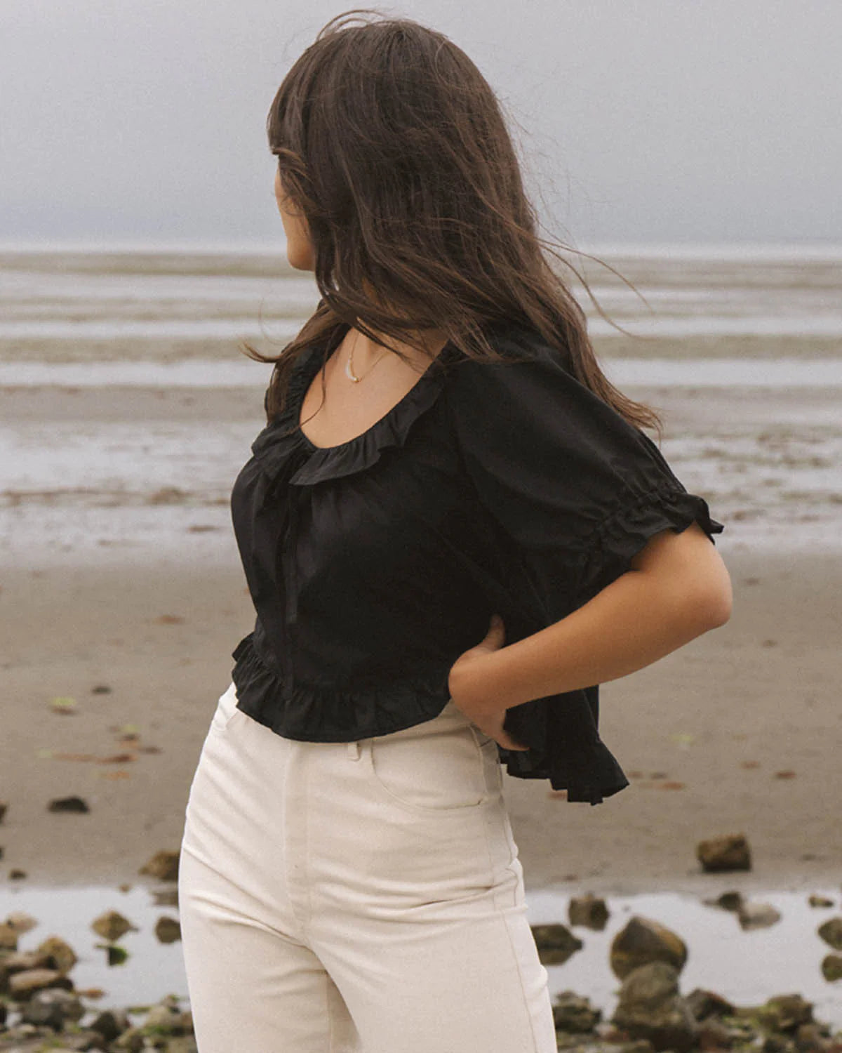 Harly Jae Doll Blouse in Black Fall23/24