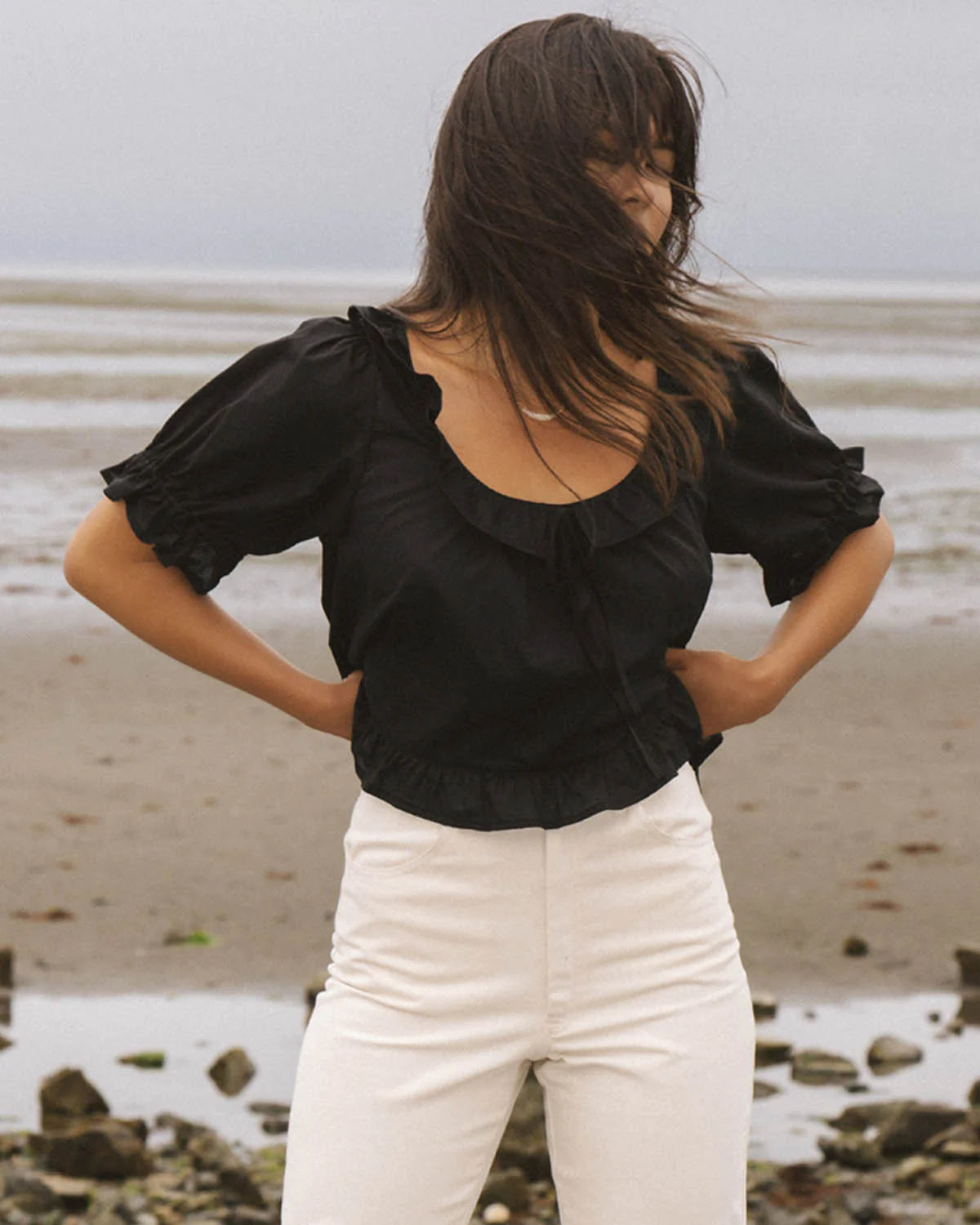 Harly Jae Doll Blouse in Black Fall23/24