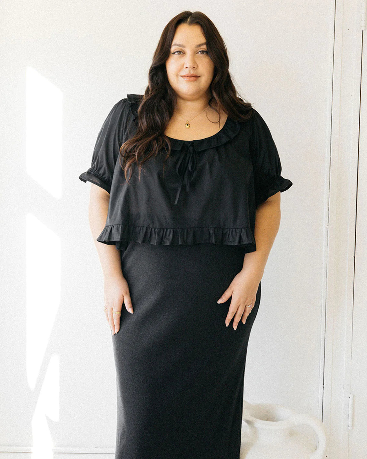 Harly Jae Doll Blouse in Black Fall23/24