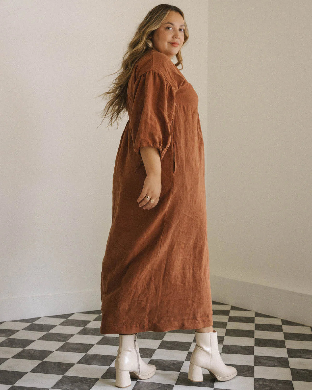 Harly Jae Paysanne Heritage Dress in Cinnamon Fall 23/24
