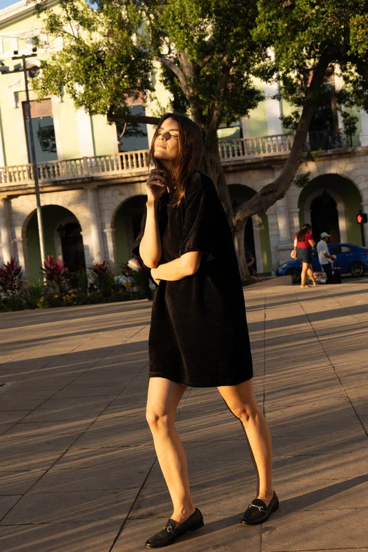 Mykonos Dress in Pepper Velvet