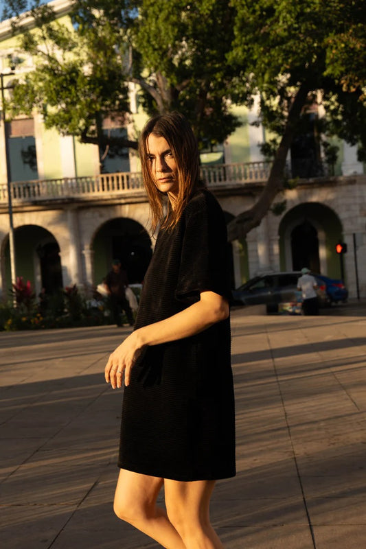 Mykonos Dress in Pepper Velvet