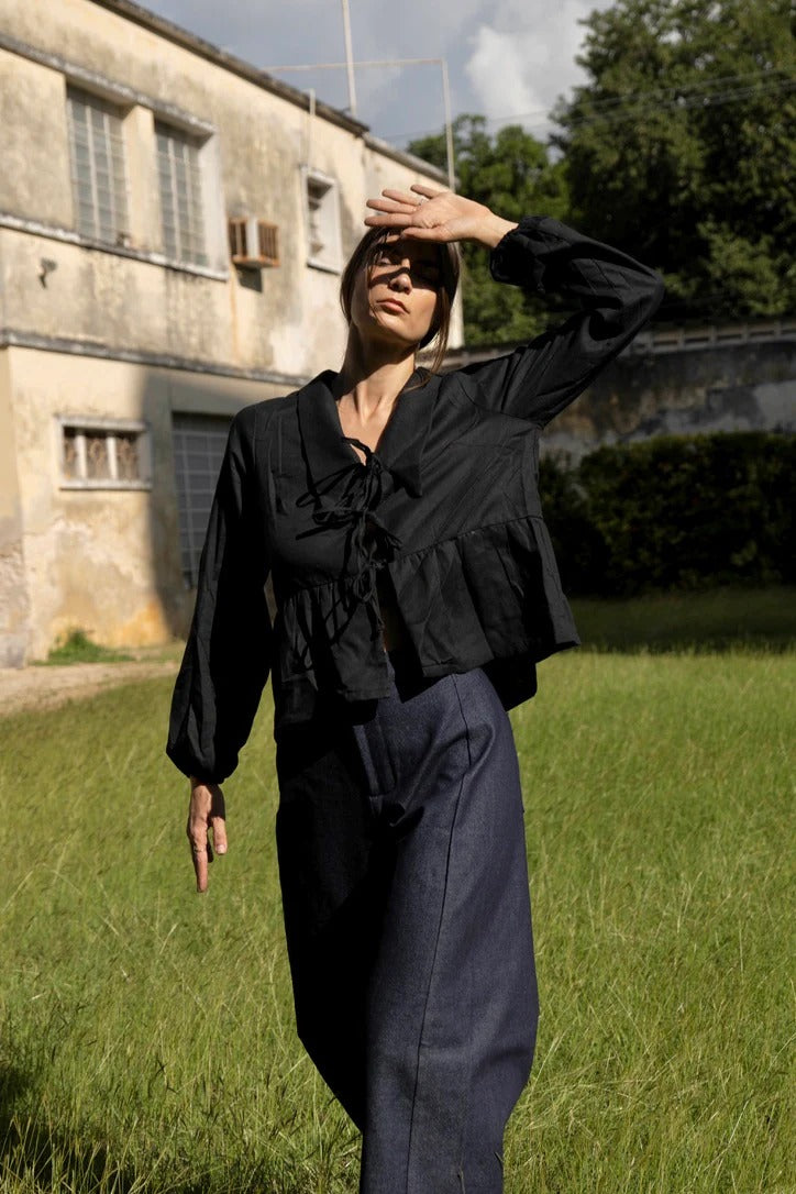 Sintra Blouse in Pepper