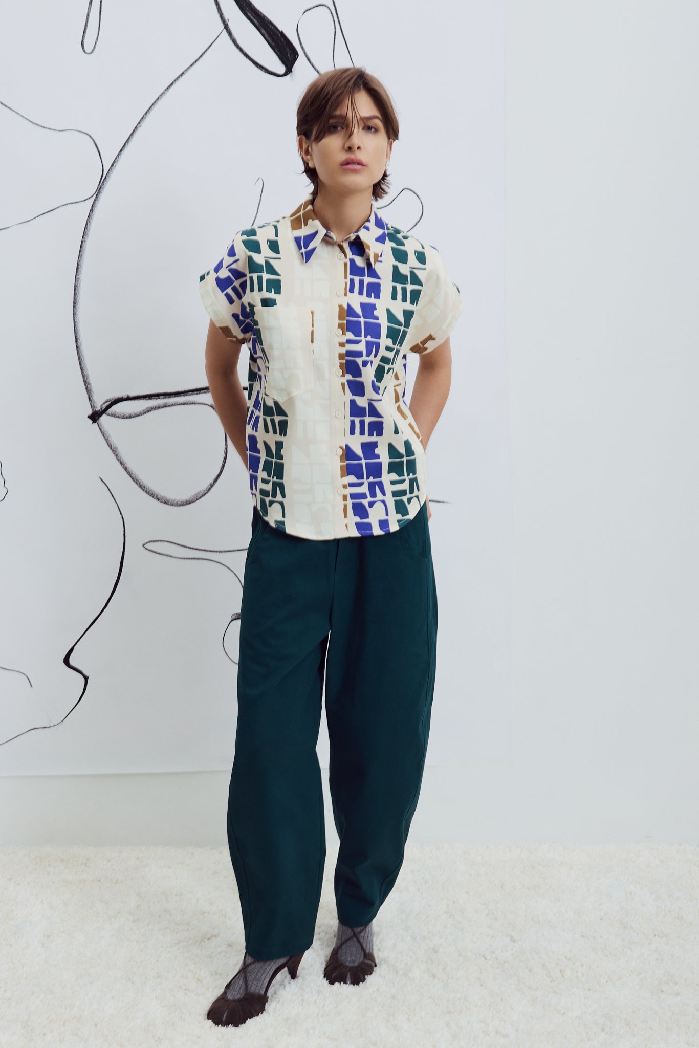 Jahana Shirt in Totem Blue