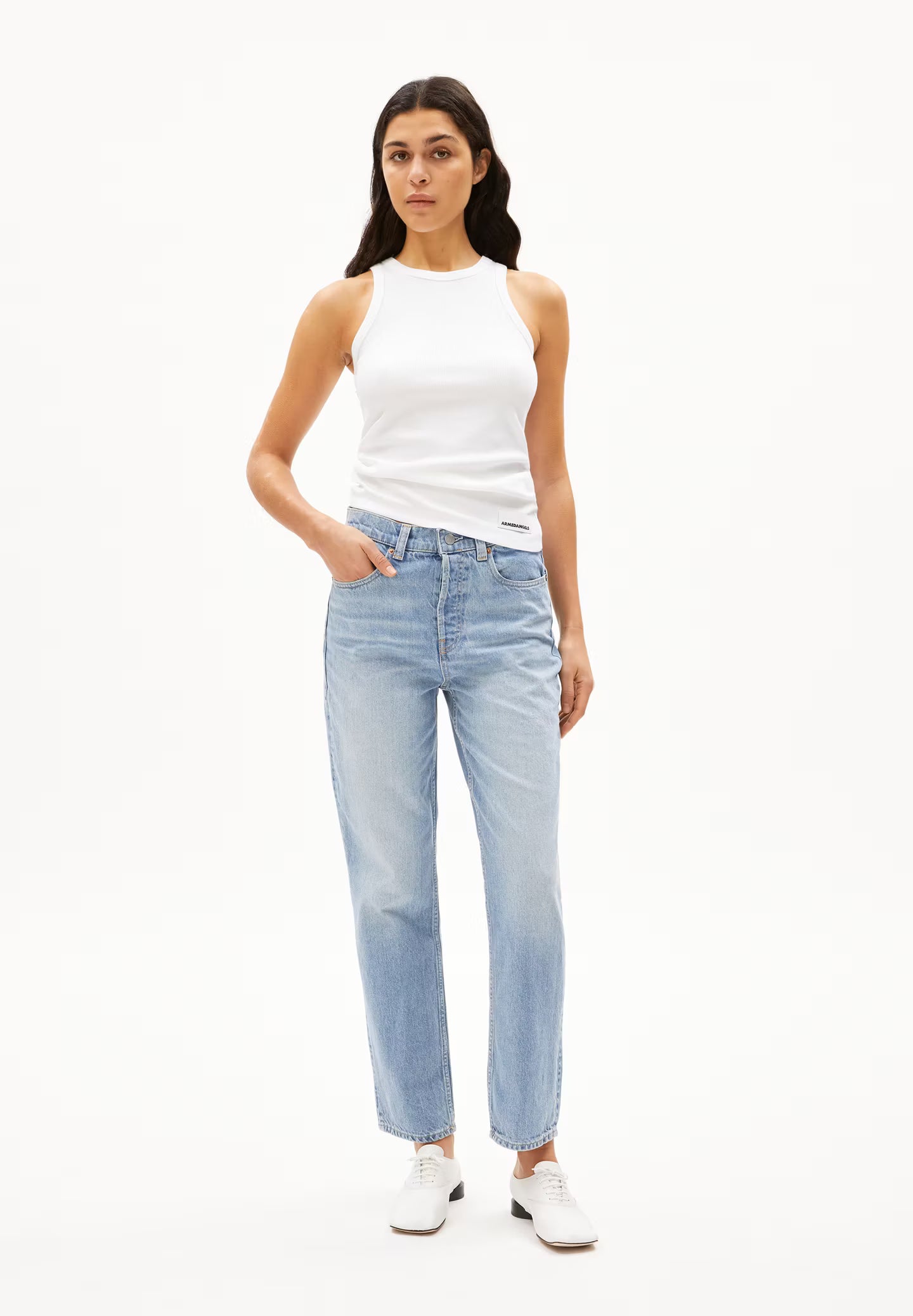 Kanitaa Rib Tank in White