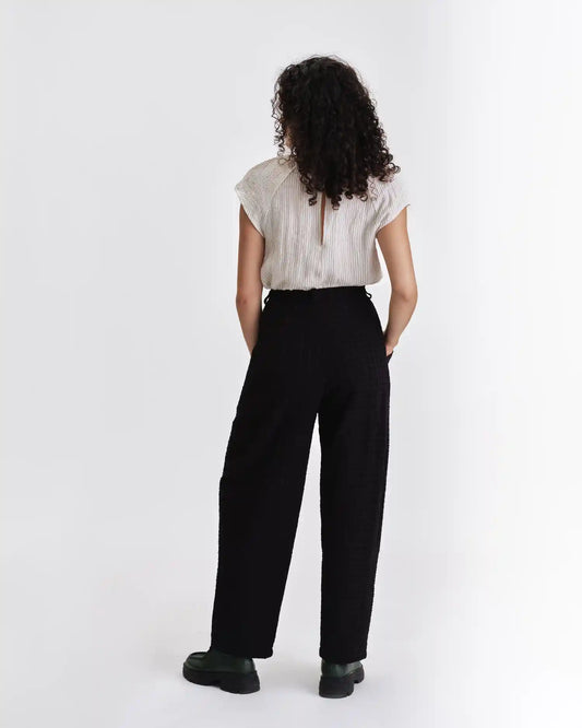 Moira blouse by Jennifer Glasgow Design in cream with a stylish back detail and relaxed fit