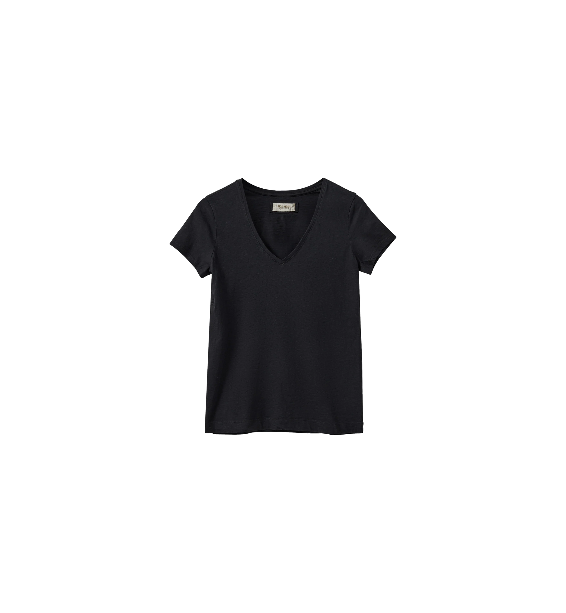 MOS MOSH Canada black v-neck short sleeve t-shirt in black in Kelowna