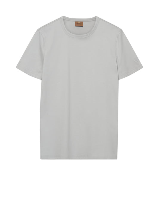 organic gray t-shirt from Mos Mosh Gallery crew neck short sleeve minimalist tee in kelowna