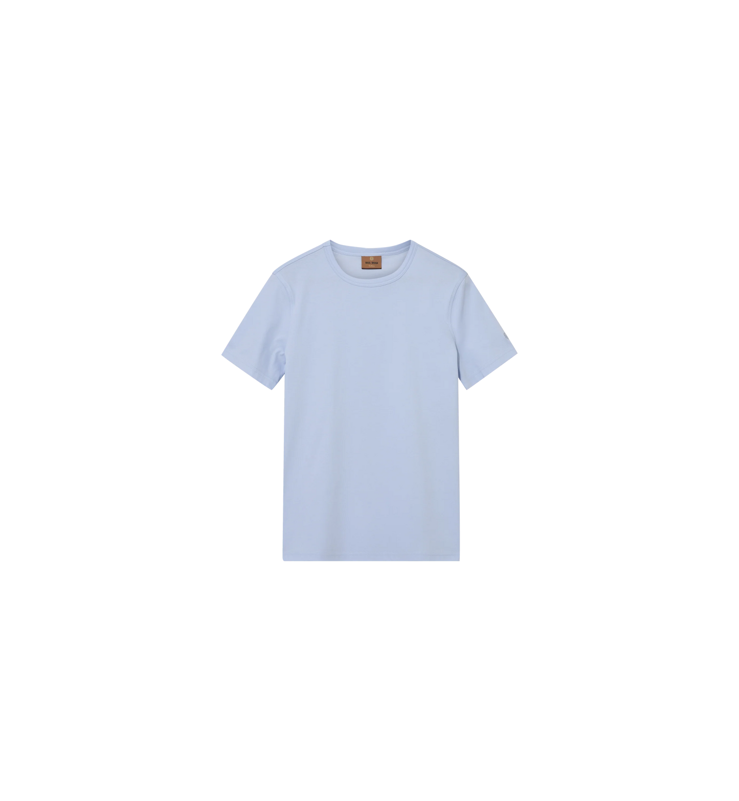 Mos Mosh Gallery mens organic light blue t-shirt short sleeve crew neck soft cotton casual fit in Kelowna