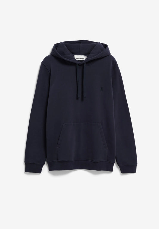 ARMEDANGELS Canada Men's Unisex Navy Hoodie with Front Pocket and Adjustable Hood