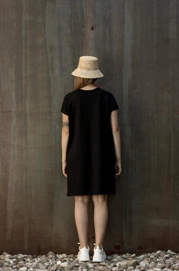 Fortuna Dress in Black Jersey