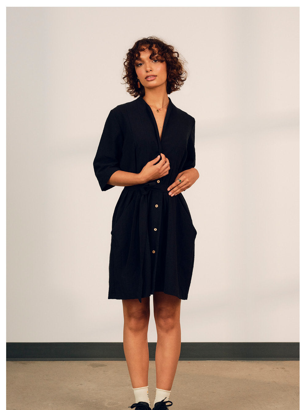 Jennifer Glasgow - SS24 - SS24 -Orlop Dress in Black - front 1