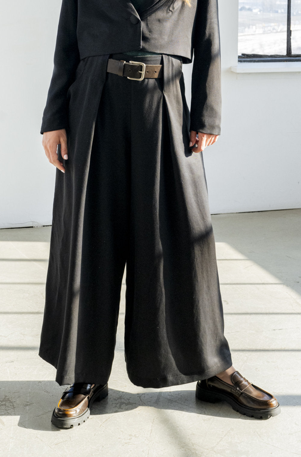 Bodybag by Jude - FW24 - Nancy Pant in Black - on model front 3