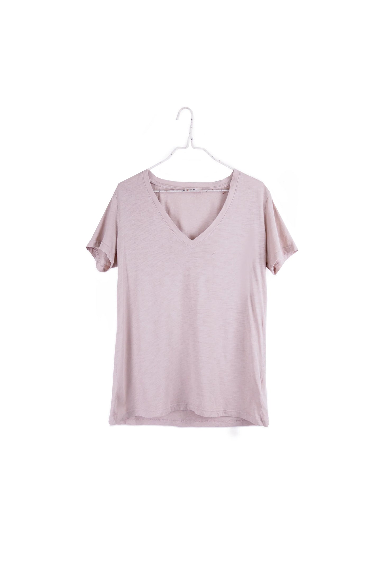 SS24 - It is Well L.A - Everyday V-Neck T-Shirt in Dusty Pink - on display front 1
