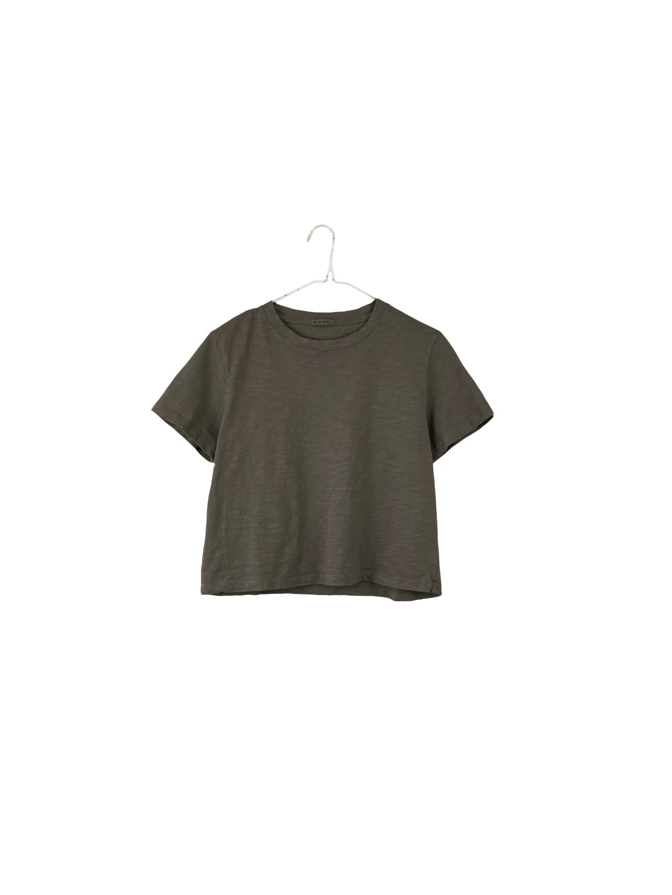 Crop Tee in Soil