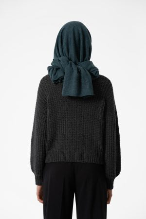 Merino Scarf in Dragonfly Green