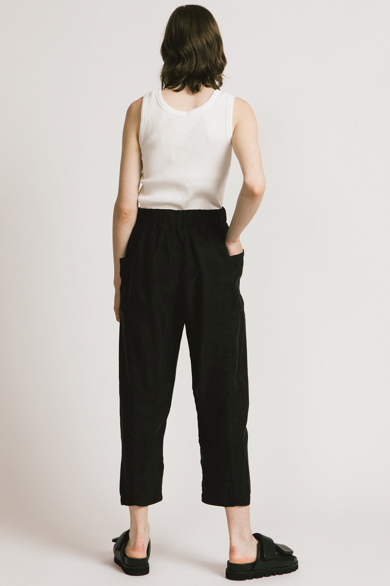 Yucca Pant in Black Cupro