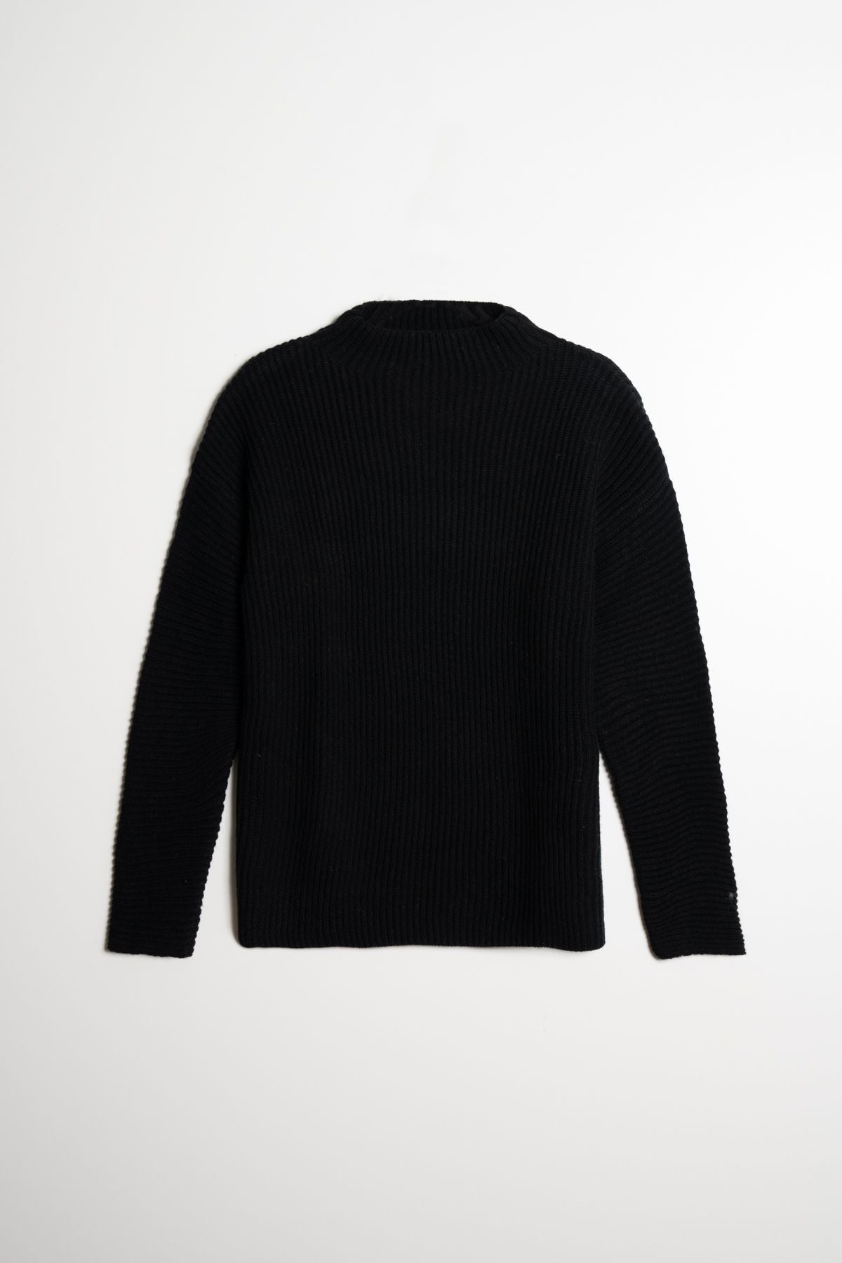 Merino Rib Sweater in Black-Limited Sizes