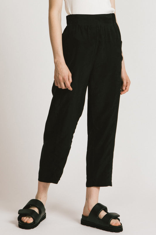 Yucca Pant in Black Cupro