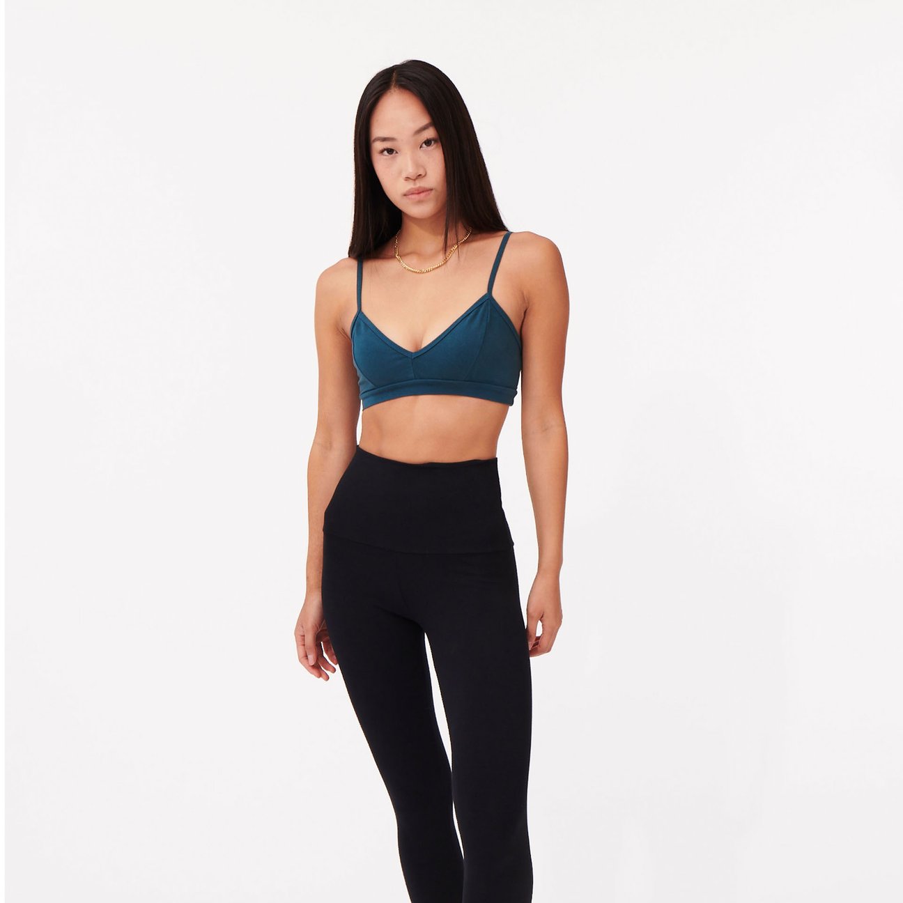 Groceries Apparel Vee Bra in Skywalker, Dasha, Scallop, Chamomile, Vanilla & Black