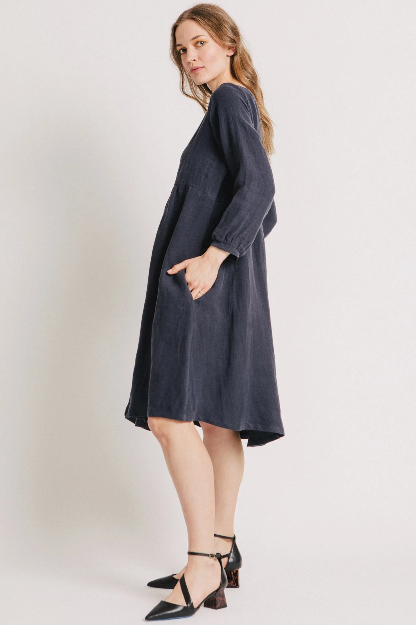 Juniper Dress in Navy