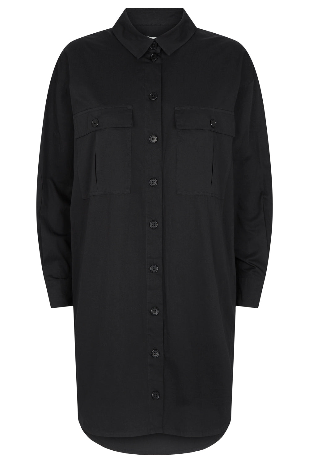 People Tree Sophia Shirt Dress in Black