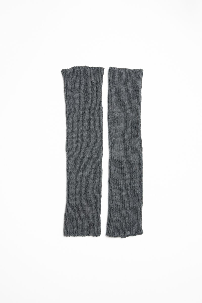MERINO Handknit Leg Warmers in Charcoal Grey