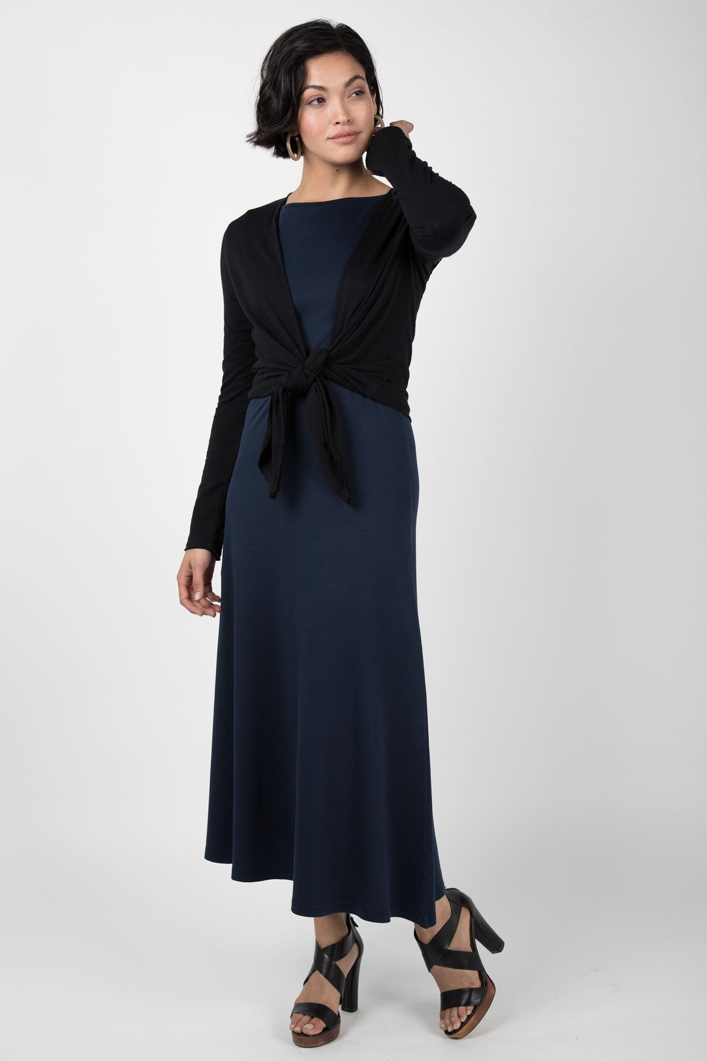 Slub Tie Front Cardigan