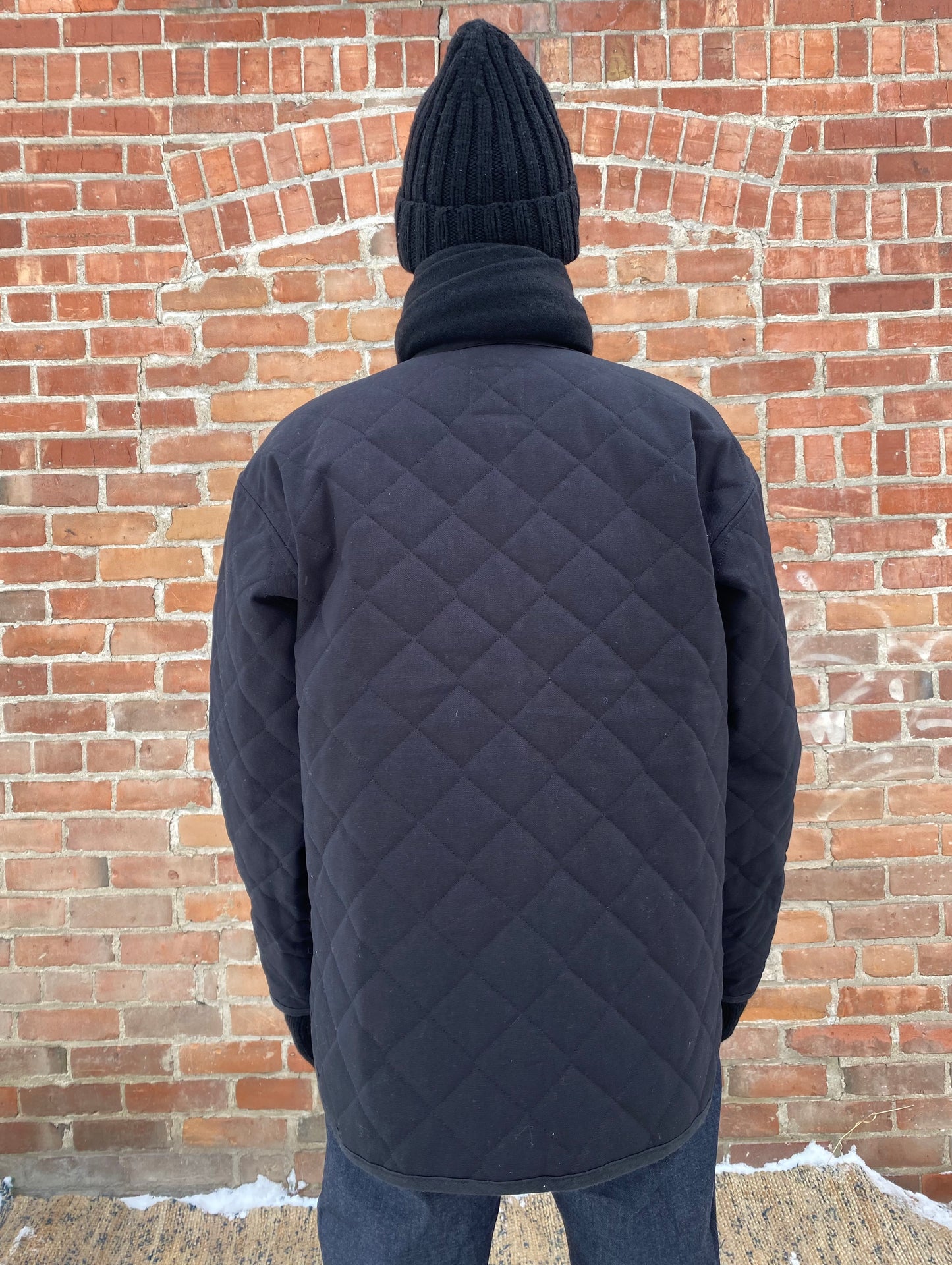Seek Shelter Milo Coat in Black made in Vancouver Canada