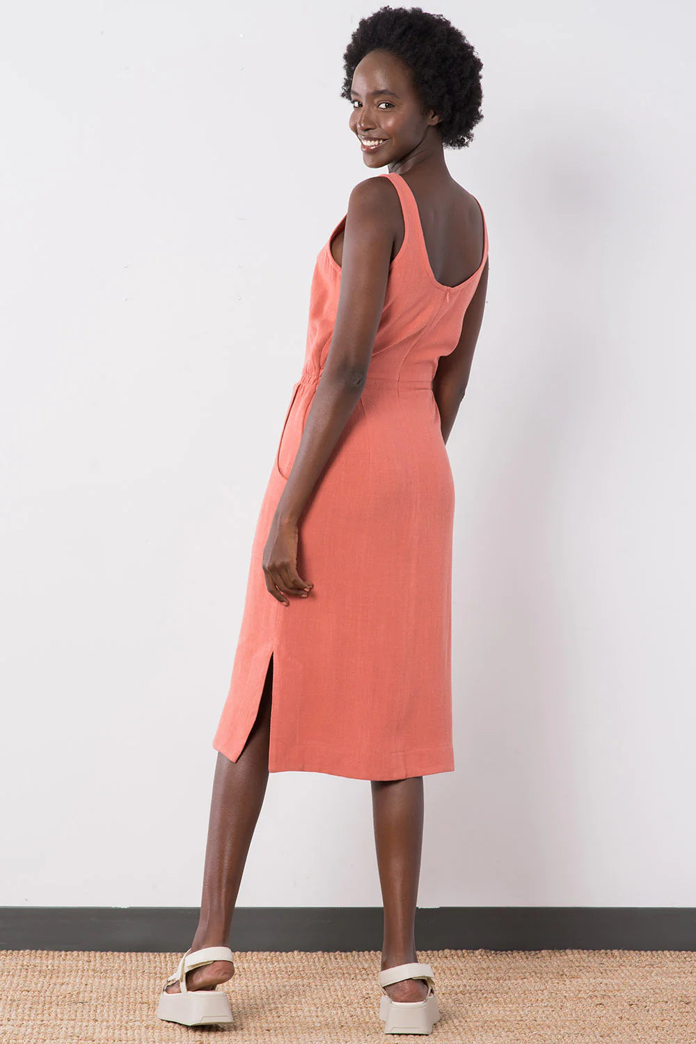 Aisha Dress In Terra Cotta