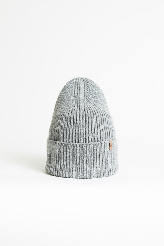 Dinadi Merino Rib Hat in Flint Grey