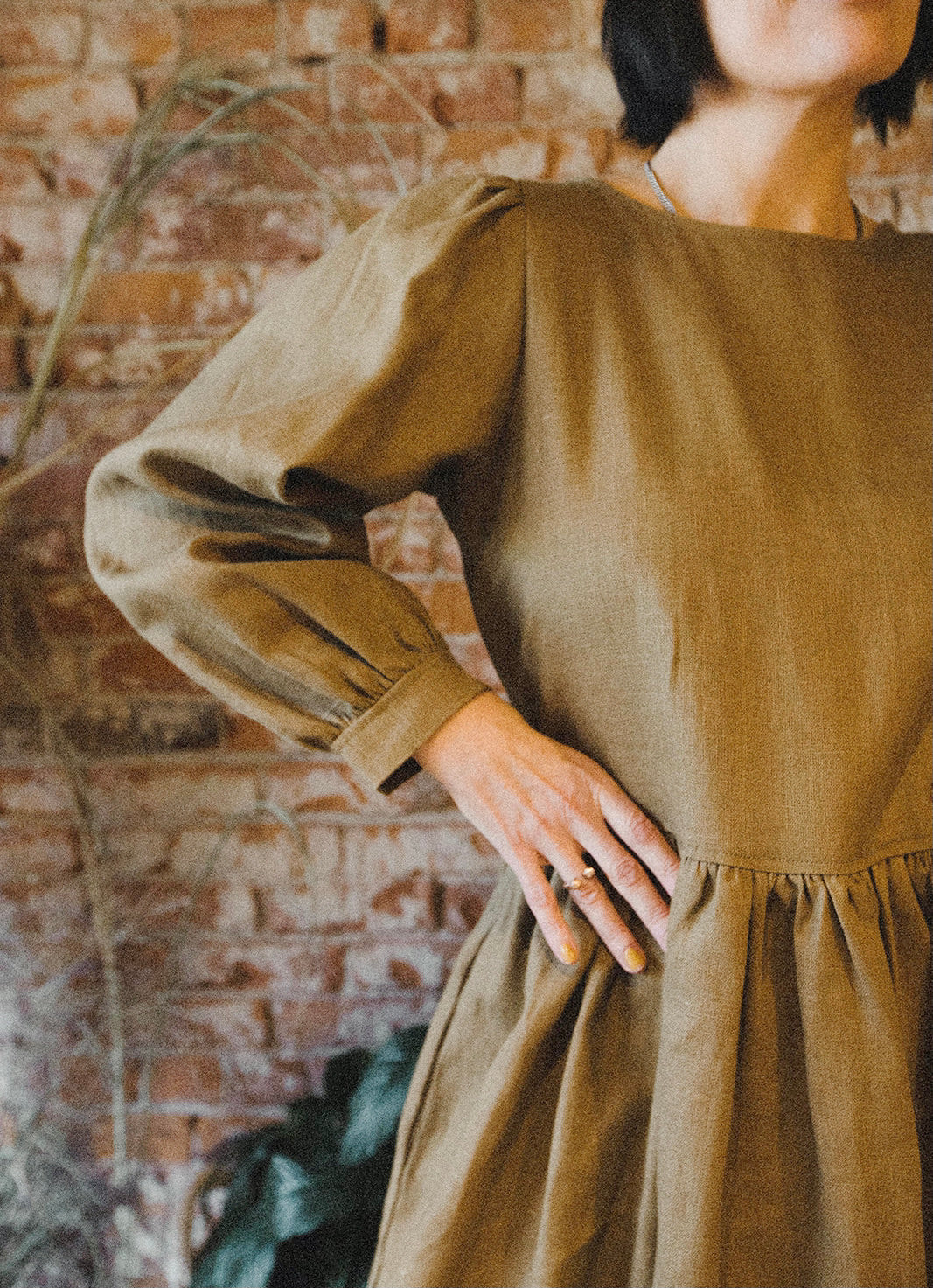 Seek Shelter Mini Gloria Linen dress