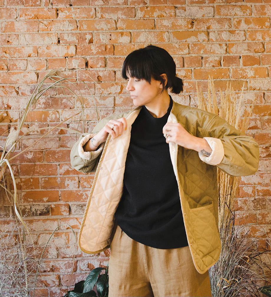 Milo Coat in Sage – Textile Apparel