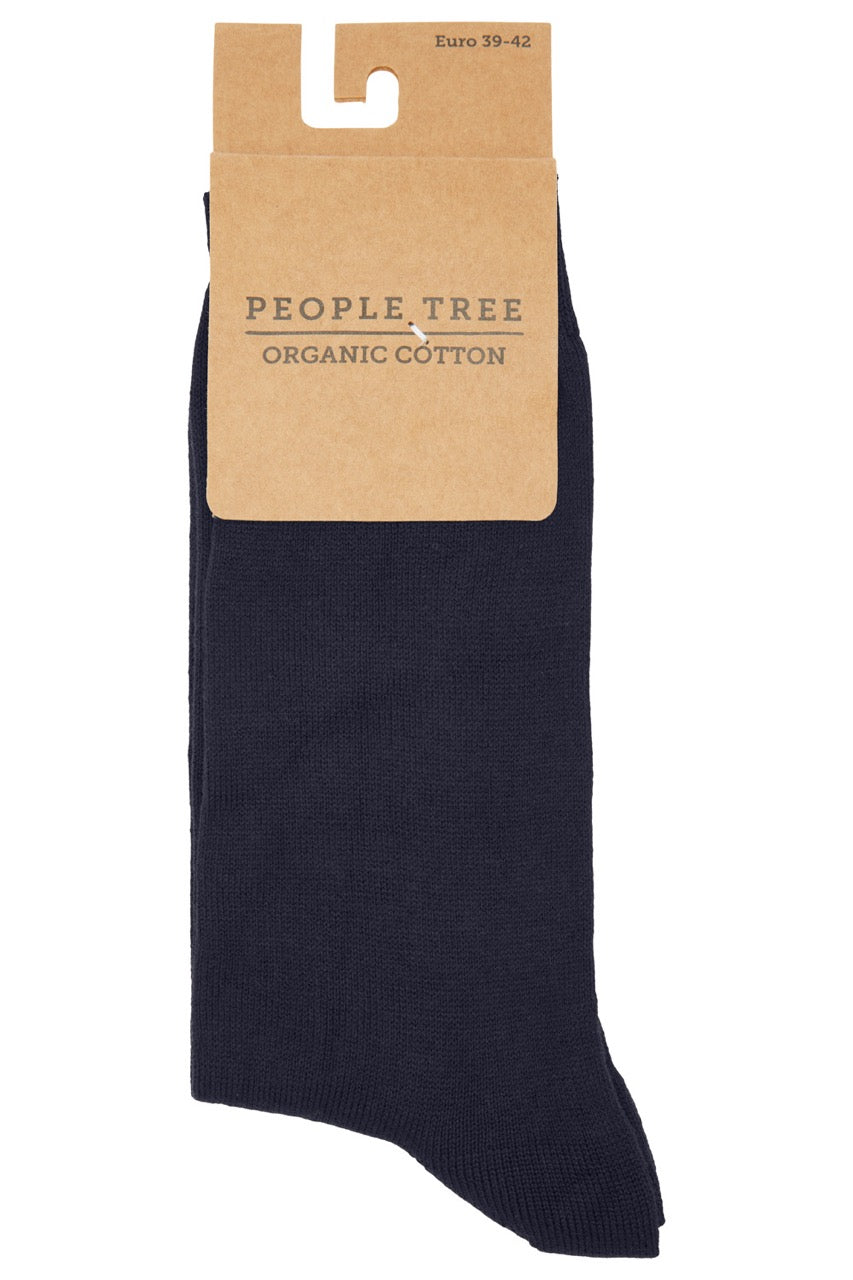 Organic Cotton Socks in Navy