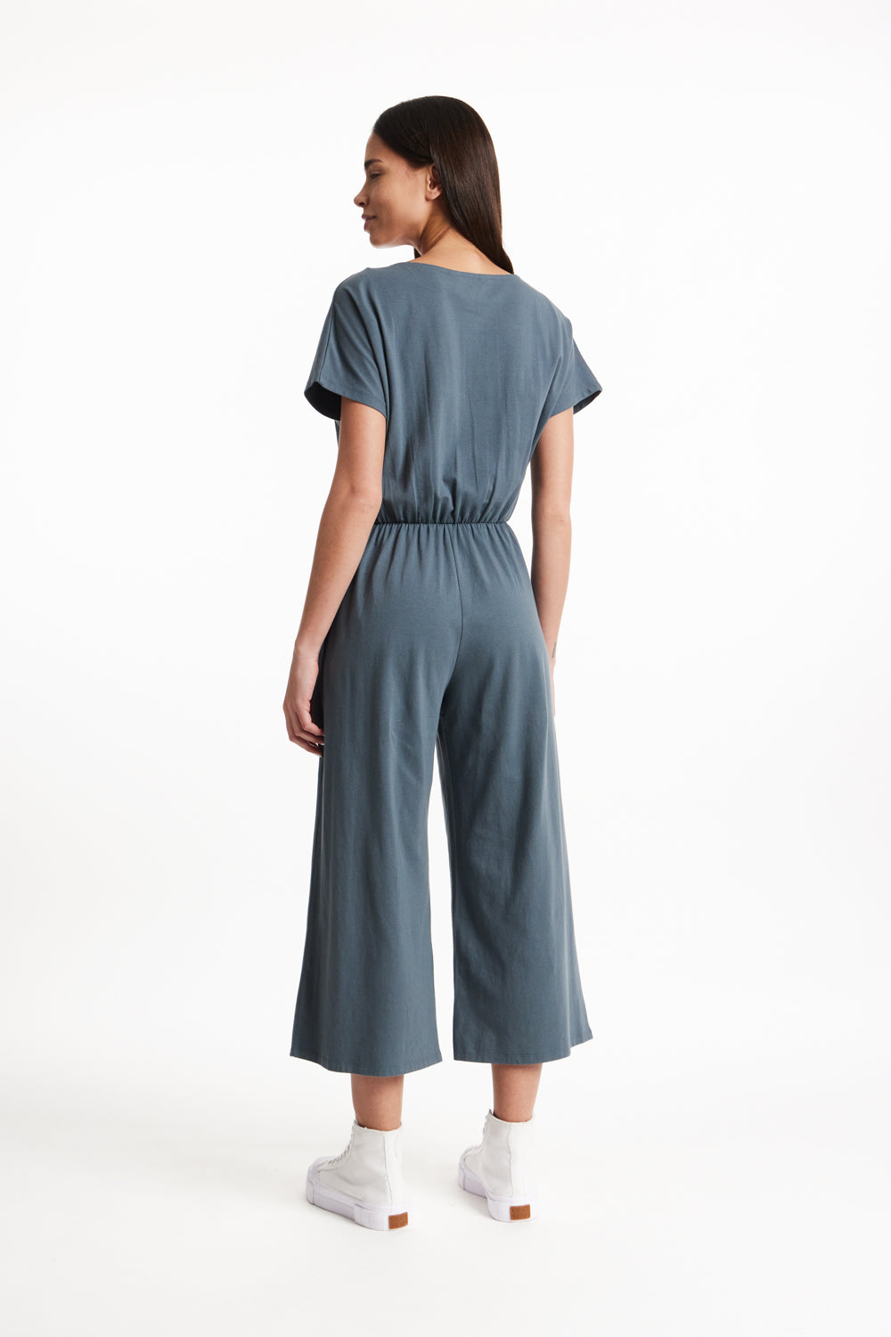 Evelyn Jumpsuit in Grey Blue