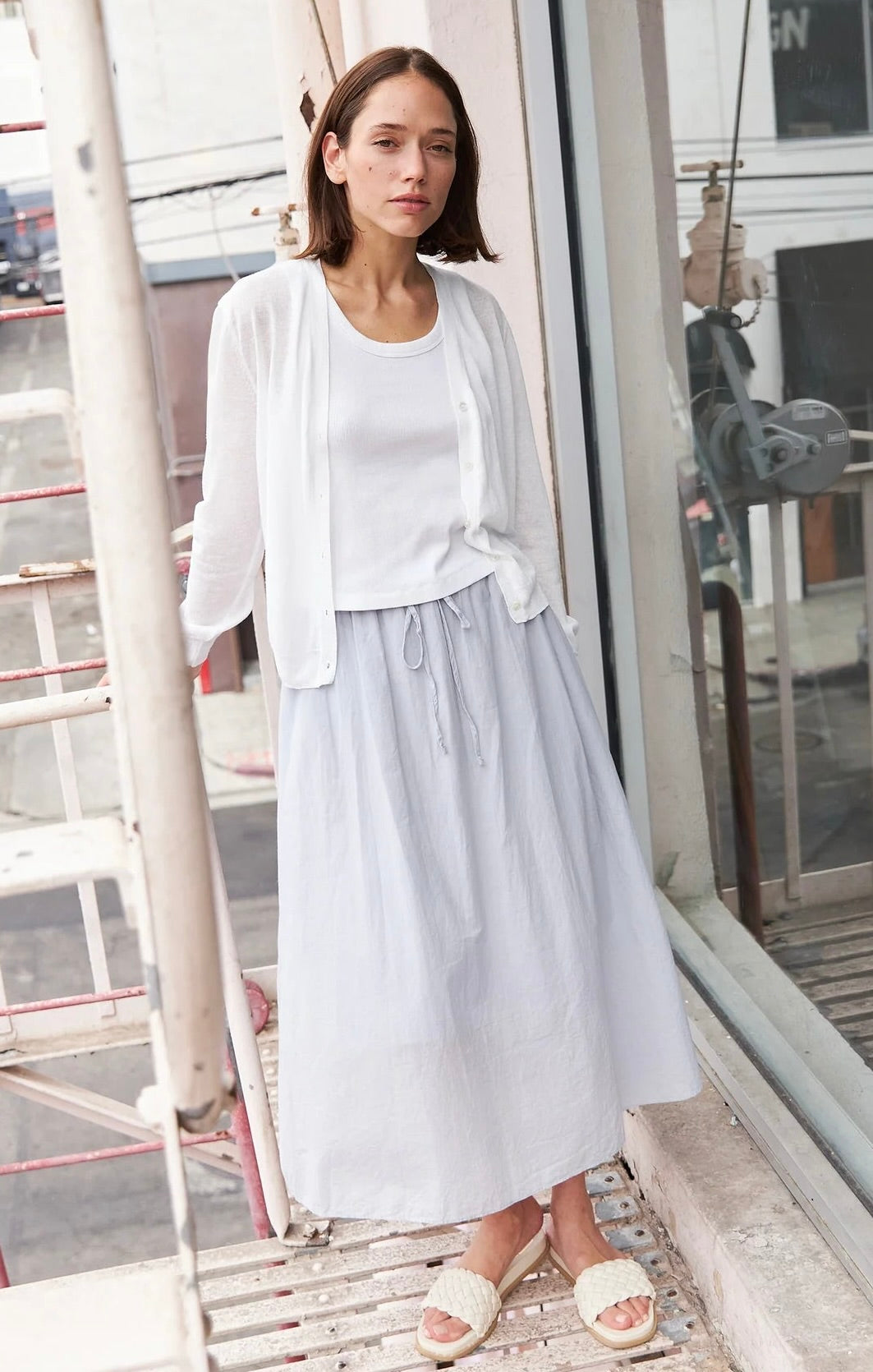 SS24 - It is Well L.A - Everyday Skirt in Heather Blue