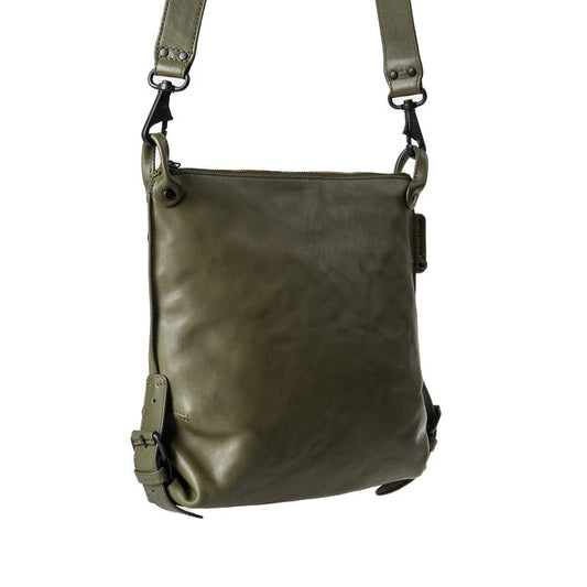Aunts & Uncles - SS24 - Mrs Raisin Cookie Leather Bag in Moss green - front display 1