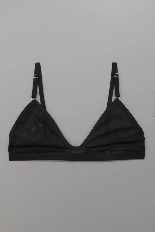 SS24 - Mary Young - Emery Bra in Black - on display front 1