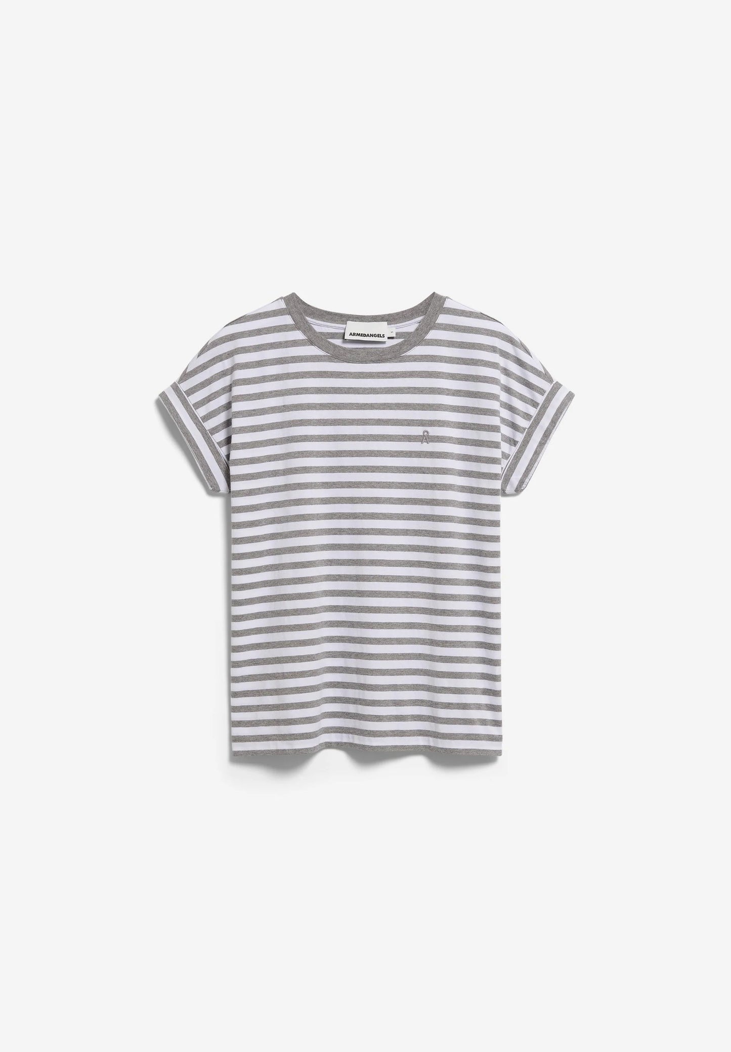 Striped t-shirt on a white background
