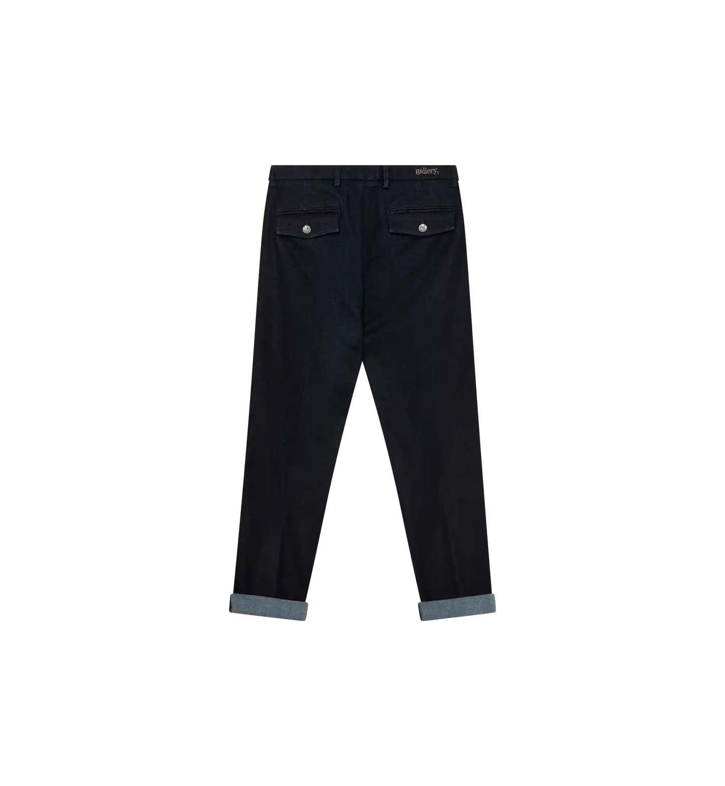 mos mosh gallery hunt comfy pant in dark blue back flatlay