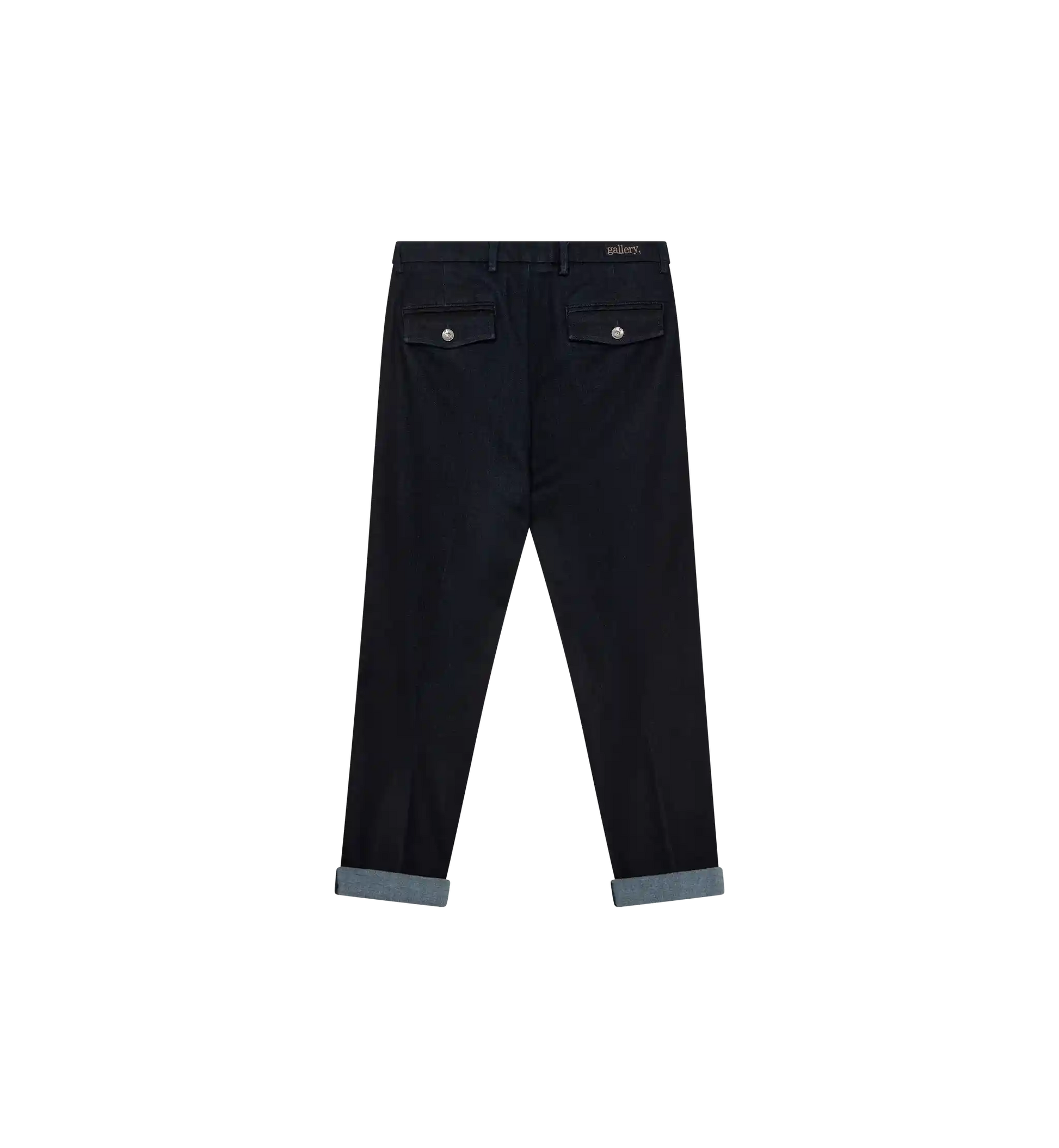 mos mosh gallery hunt comfy pant in dark blue back flatlay