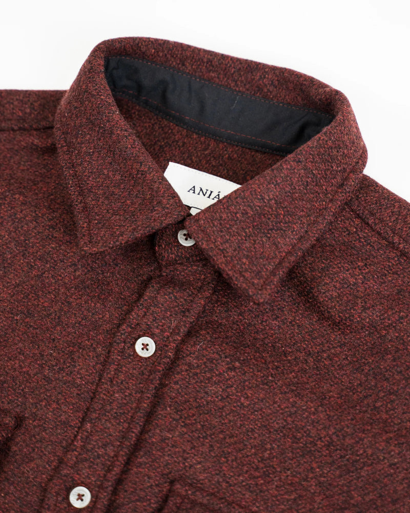 Anián Berlino button -up in Mahogany Fall 23/24