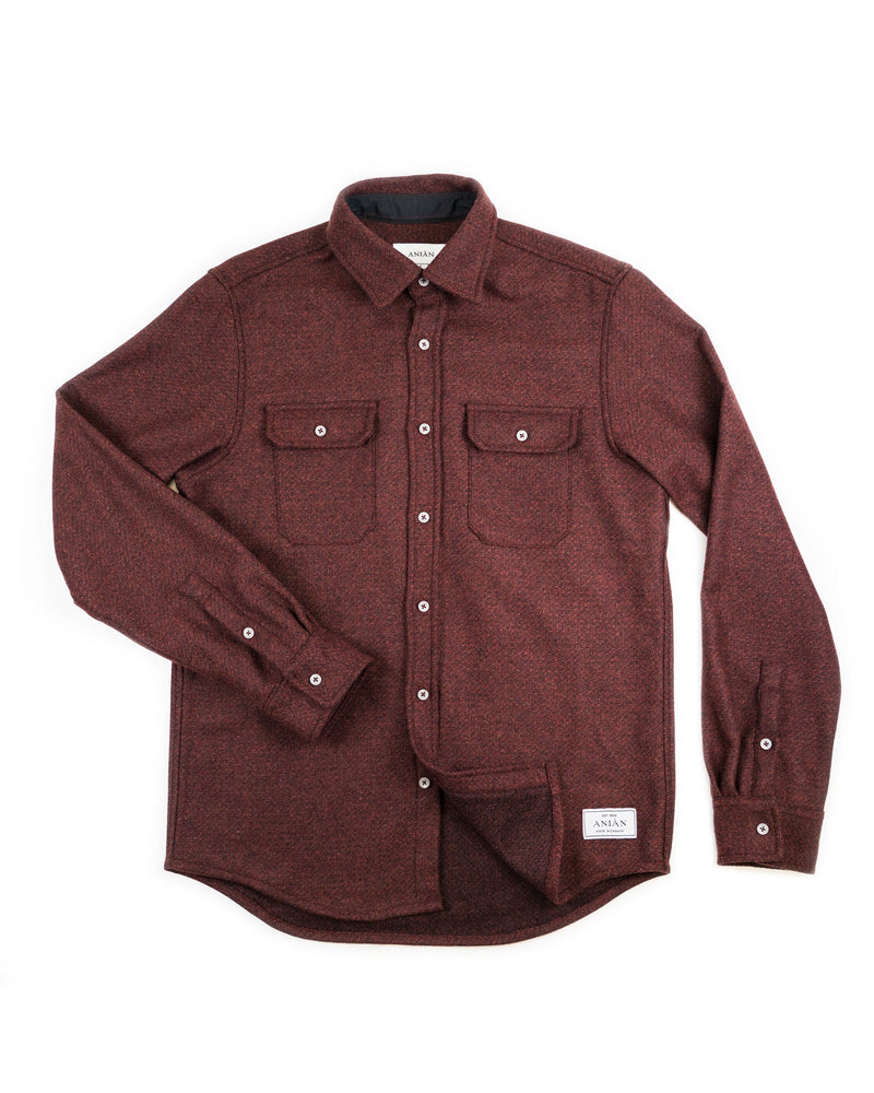 Anián Berlino button -up in Mahogany Fall 23/24